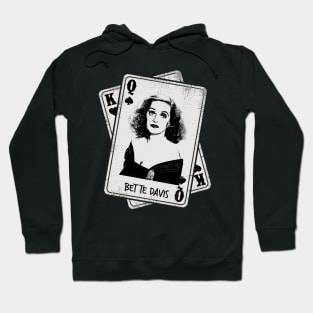 Retro Bette Davis Card Style Hoodie